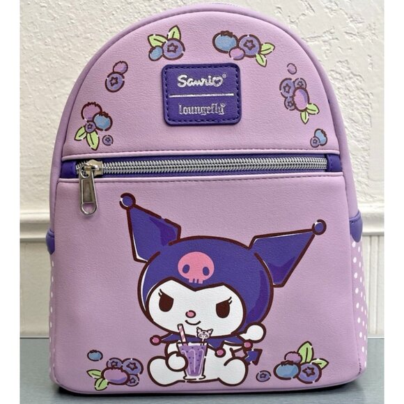Loungefly Sanrio Kuromi Blueberries Mini Backpack NWT main image 8